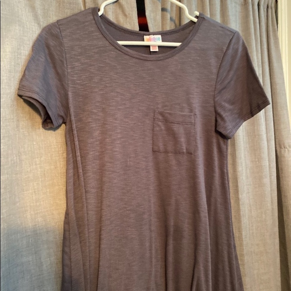 LuLaRoe Carly dress, grey, size XXS
